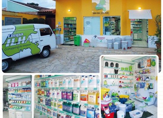 Limpa Ilha tem linha completa de produtos e acessório profissionais para limpeza