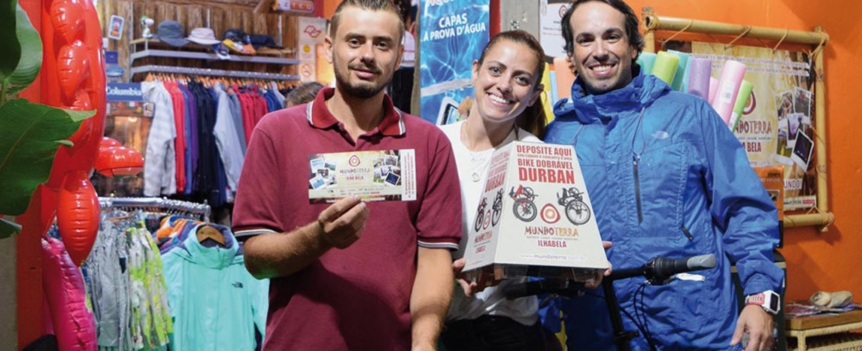 Mundo Terra sorteou bike Durban em Ilhabela