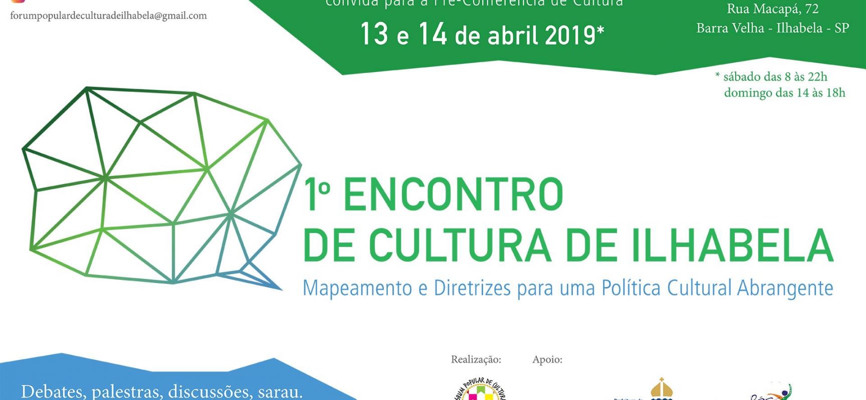 Fórum Popular de Cultura realiza o 1º Encontro de Cultura de Ilhabela